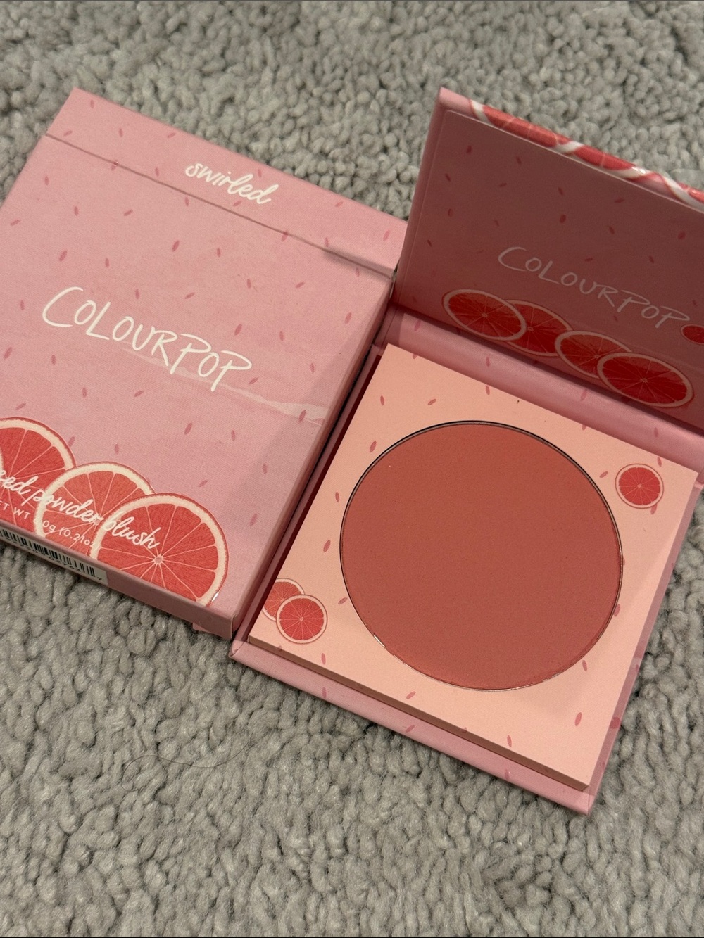 ColourPop Swirled Powder Blush — Coral Pink